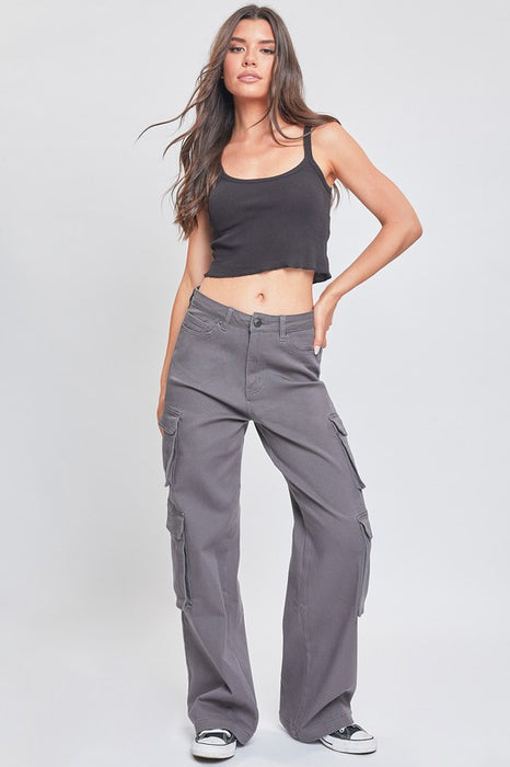 High Rise Double Cargo Pants