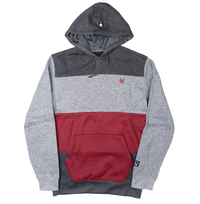 ZOO YORK PANEL HOODIE CORDOVAN