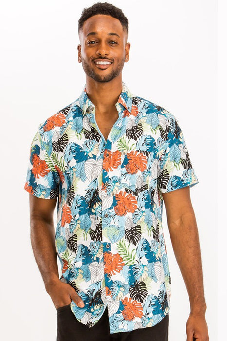 HAWAIIAN BUTTON DOWN SHIRT (7050)