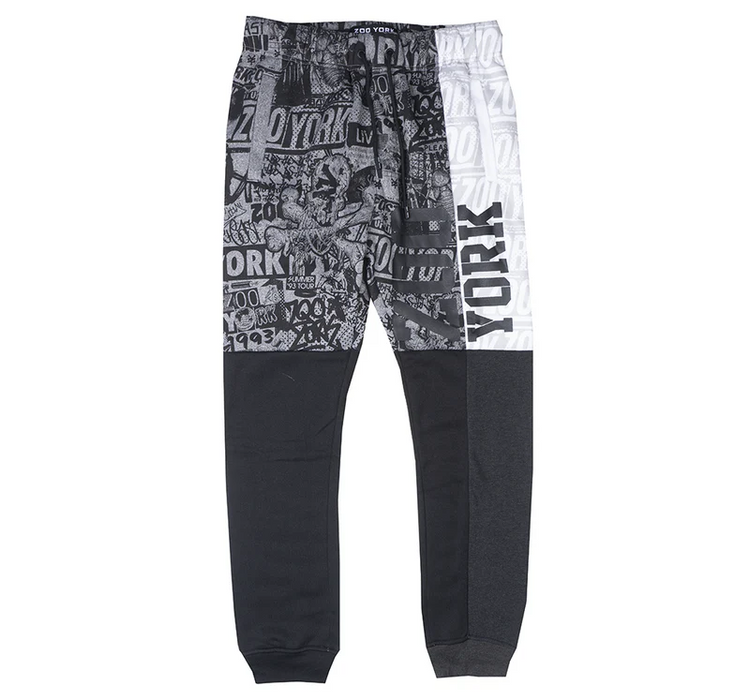 ZOO YORK SCRIPT JOGGER PANTS BLACK