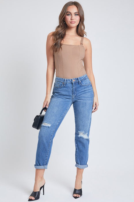 Hybrid Dream Boyfriend Cuffed Ankle Jean