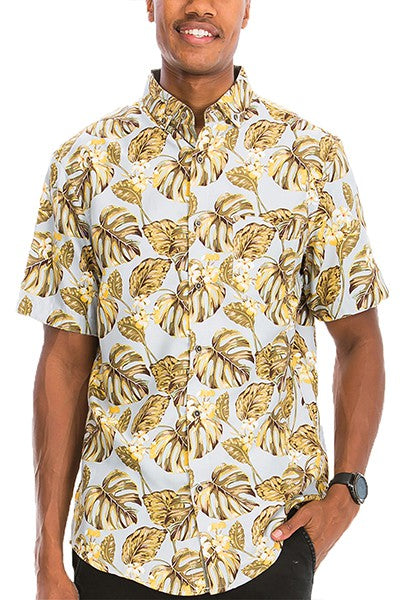 HAWAIIAN BUTTON DOWN SHIRT (7006b)