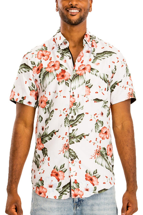 HAWAIIAN BUTTON DOWN SHIRT (7039)