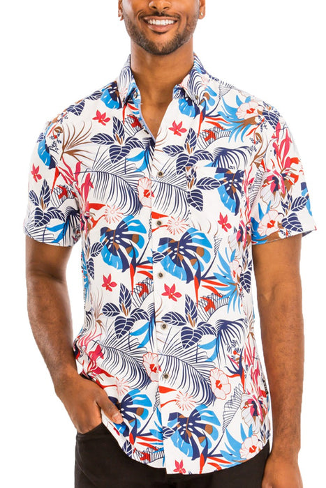 HAWAIIAN BUTTON DOWN SHIRT (7049)