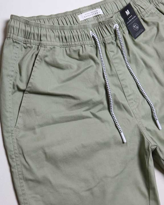 Solid Drawstring Tea Shorts