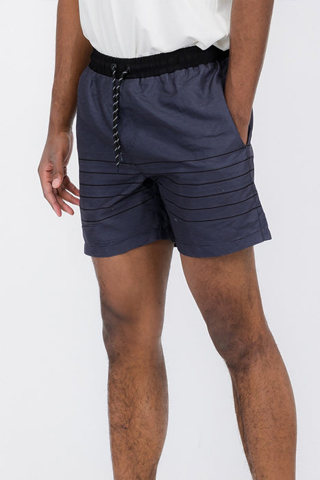 Black stripes Swim Shorts