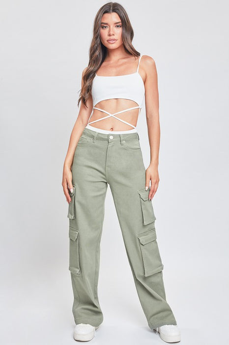 High Rise Double Cargo Pants