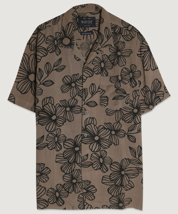 Outlined Floral Shirt