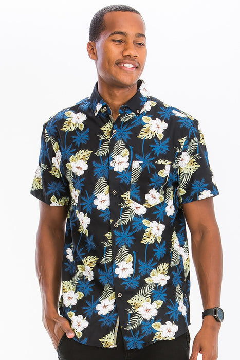 HAWAIIAN BUTTON DOWN SHIRT (7031)