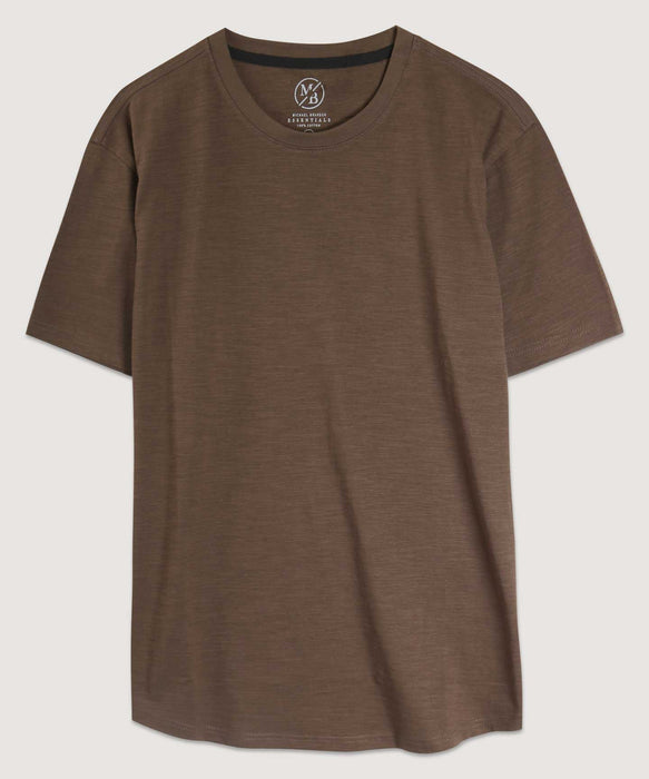 Essential Curved Hem Crew Neck