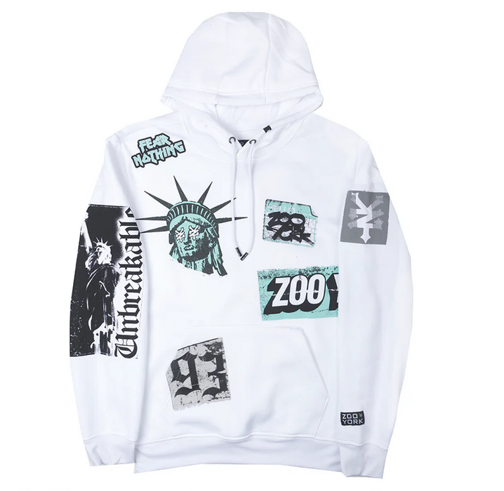 ZOO YORK LOGO HOODIE WHITE