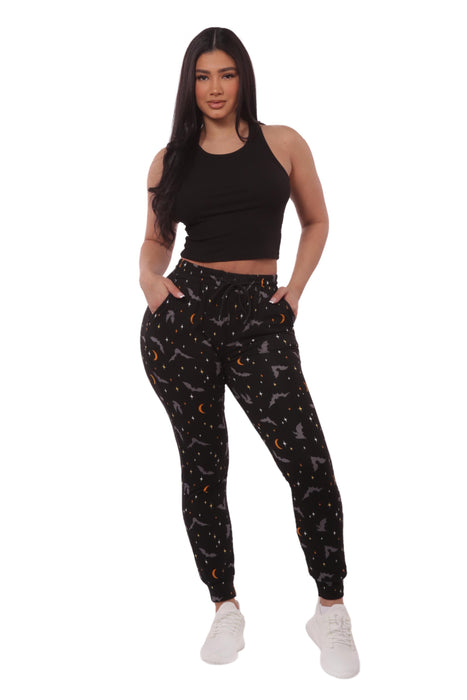 Halloween Bats Soft Fleece Sweatpants