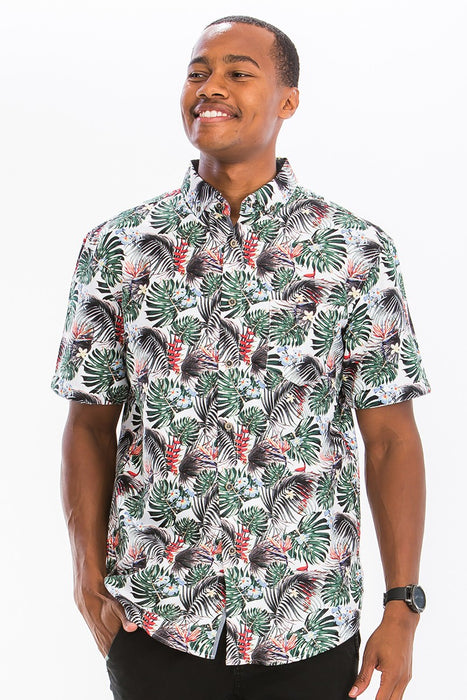 HAWAIIAN BUTTON DOWN SHIRT (7016)