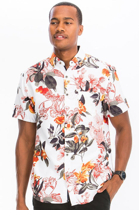HAWAIIAN BUTTON DOWN SHIRT (7025)
