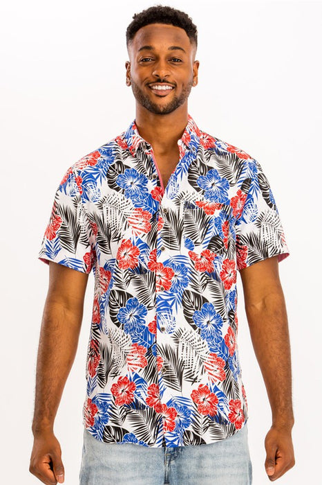 HAWAIIAN BUTTON DOWN SHIRT (7044)
