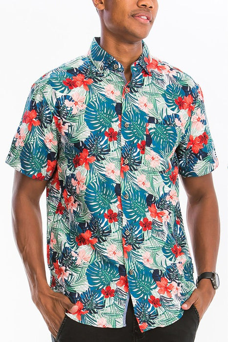 HAWAIIAN BUTTON DOWN SHIRT (7006)