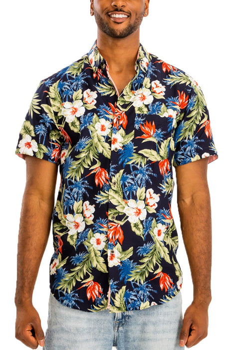 HAWAIIAN BUTTON DOWN SHIRT (7047)