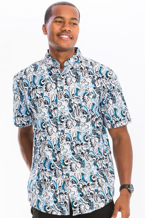 HAWAIIAN BUTTON DOWN SHIRT (7004)