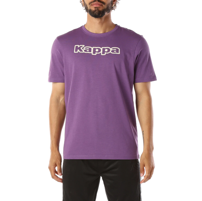 KAPPA LOGO CABAL PURPLE TEE - FRONT VIEW