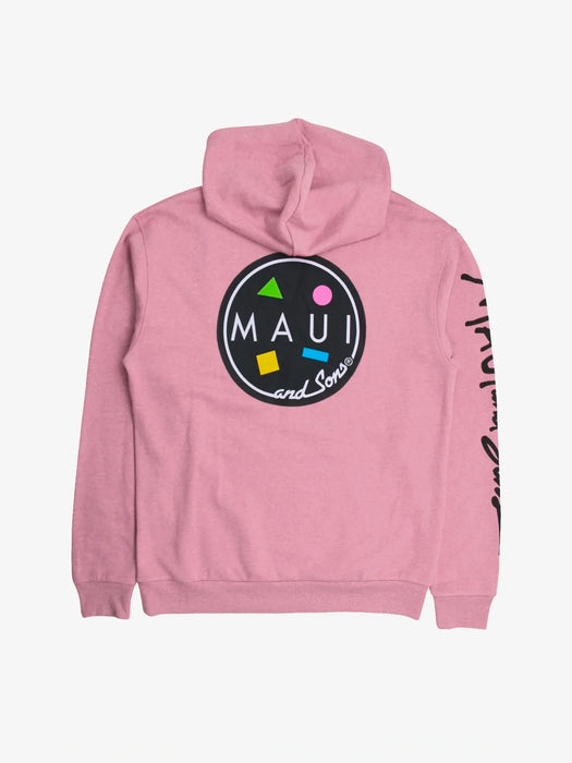 MAUI COOKIE LOGO DEEP CORAL HOODIE