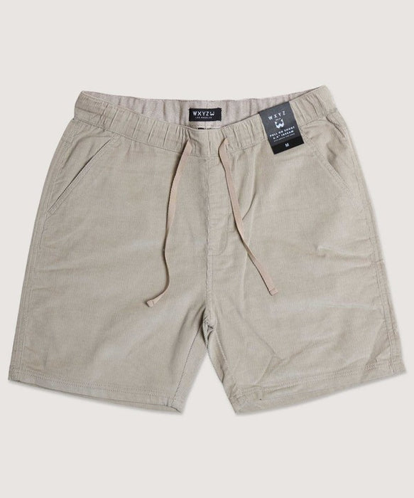Corduroy Drawstring Khaki Shorts