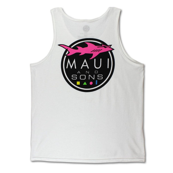 SHARK LOGO WHITE TANK TOP