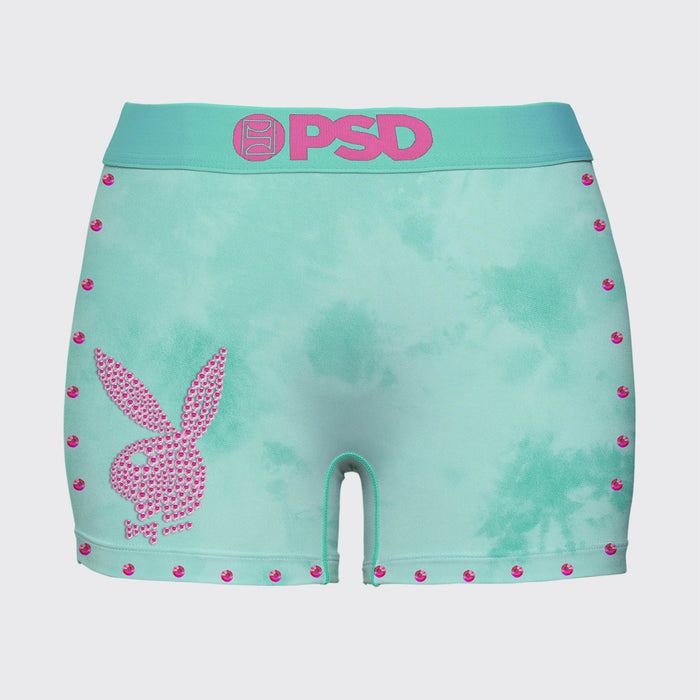 BUNNY Y2K TEAL BOY SHORTS