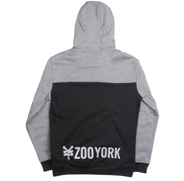 ZOO YORK LOGO HOODIE GREY MARLED