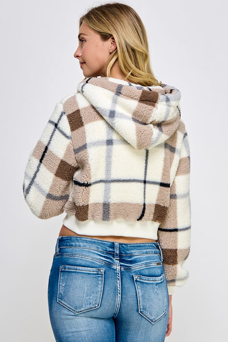 SHERPA CROPPED BUTTONED JACKET