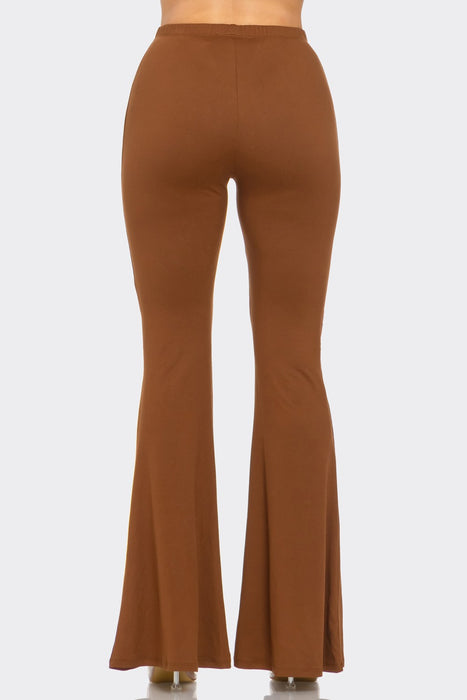 CUT OUT DETAIL BELL BOTTOM PANTS