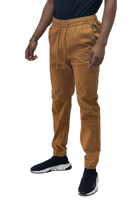 Solid Stretch Cargo Jogger