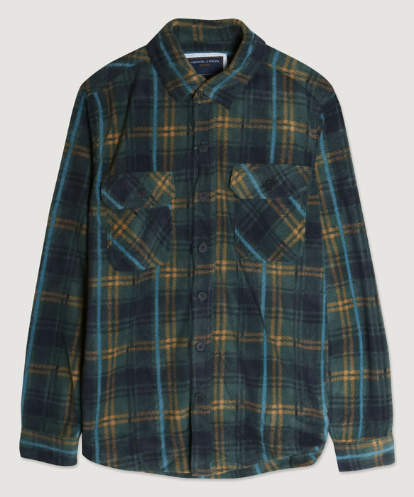 Plaid Polar Fleece Jacket