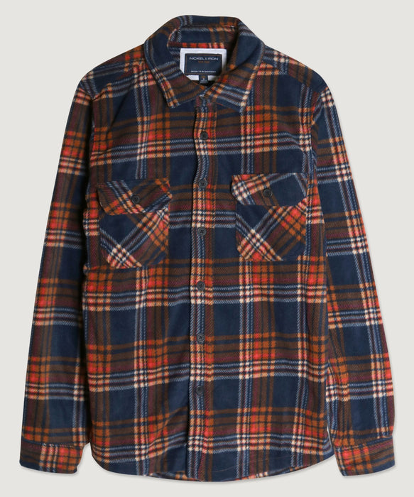 Plaid Polar Fleece Jacket