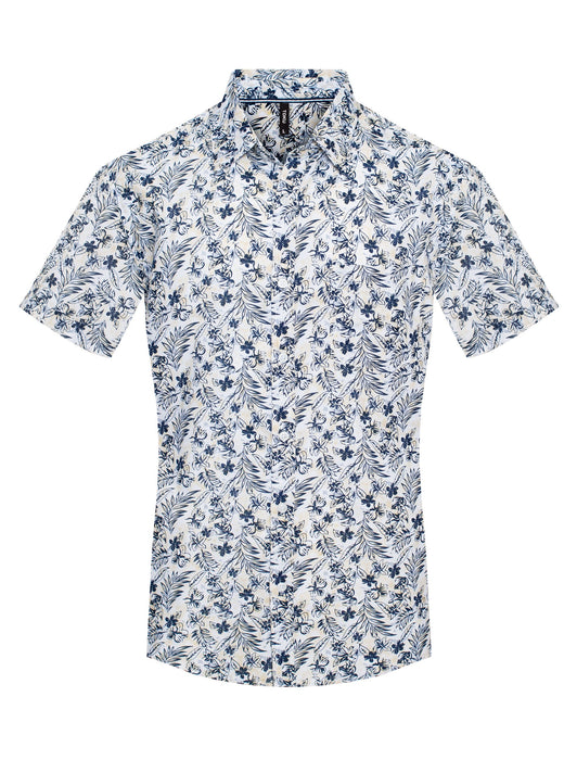 Nautical Star Patterned Cotton-Blend Shirt