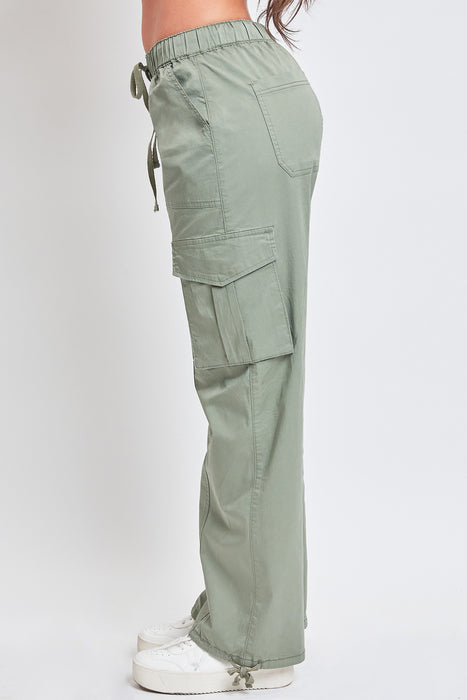 Junior Mid Rise Pull On Cargo Pants