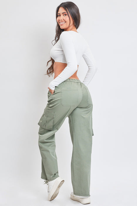 Junior Mid Rise Pull On Cargo Pants