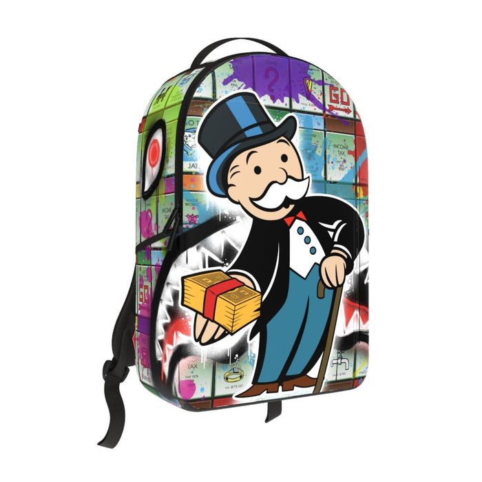 SPRAYGROUND MONOPOLY MAN SPRAYED BOARD DLXR BACKPACK