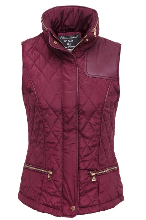 Ladies Vest With Hidden Hood In Collar