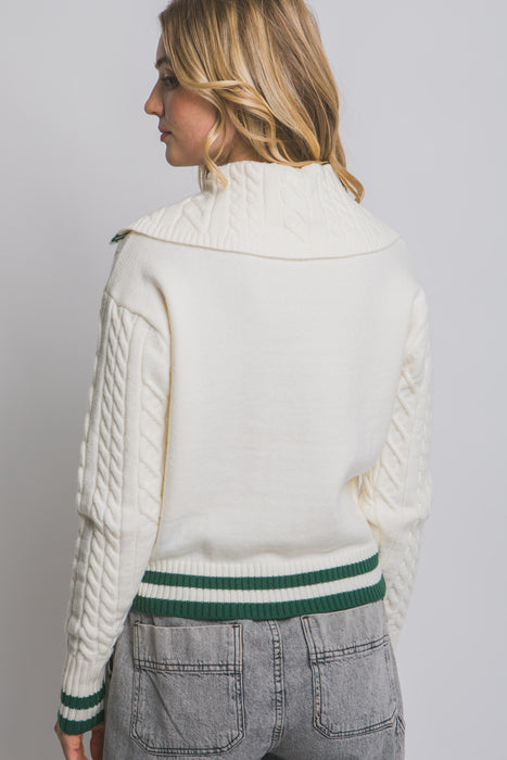 Sailor Collar Long Sleeve Sweater