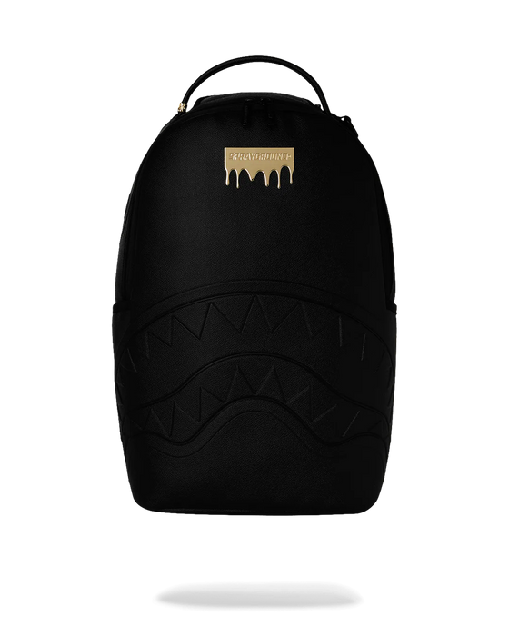 SPRAYGROUND GOLD BRICK DRIP BLACK BACKPACK