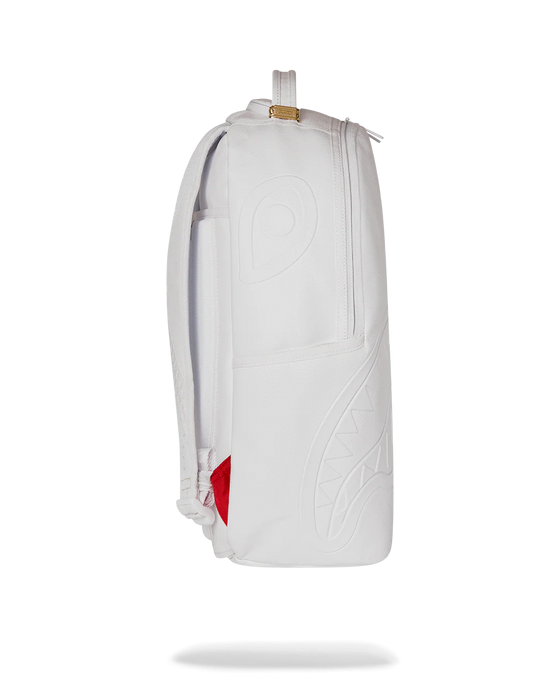 SPRAYGROUND GOLD BRICK LUXE WHITE BACKPACK