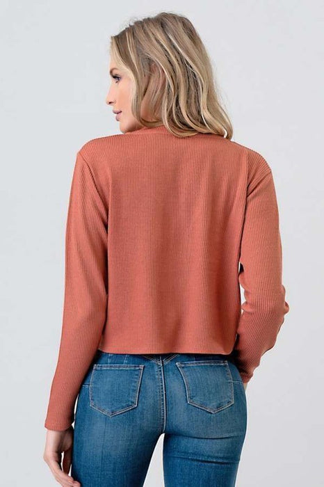 Long Sleeve Front Button Down Top