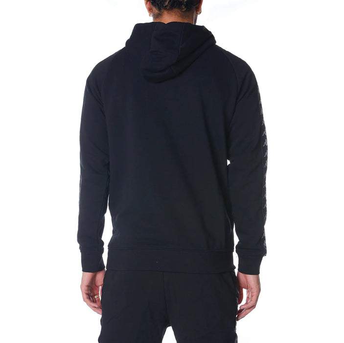Black and sales white kappa hoodie