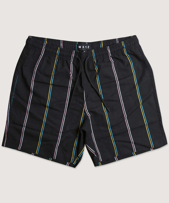 Multicolor Stripe Drawstring Shorts