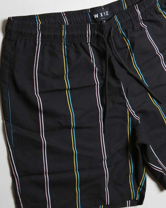 Multicolor Stripe Drawstring Shorts