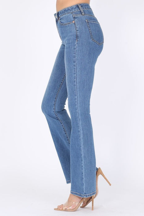 Medium Blue Flare Jeans