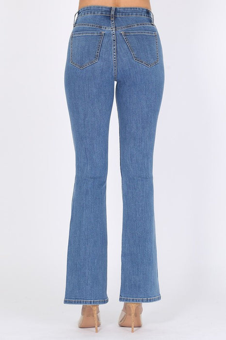 Medium Blue Flare Jeans