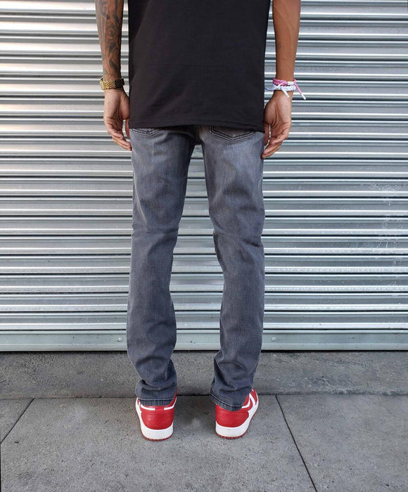 Skinny Distressed (710) Black/Charcoal Jeans
