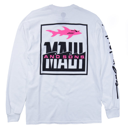 Fish Out Of Water Back White Long Sleeve T-shirt